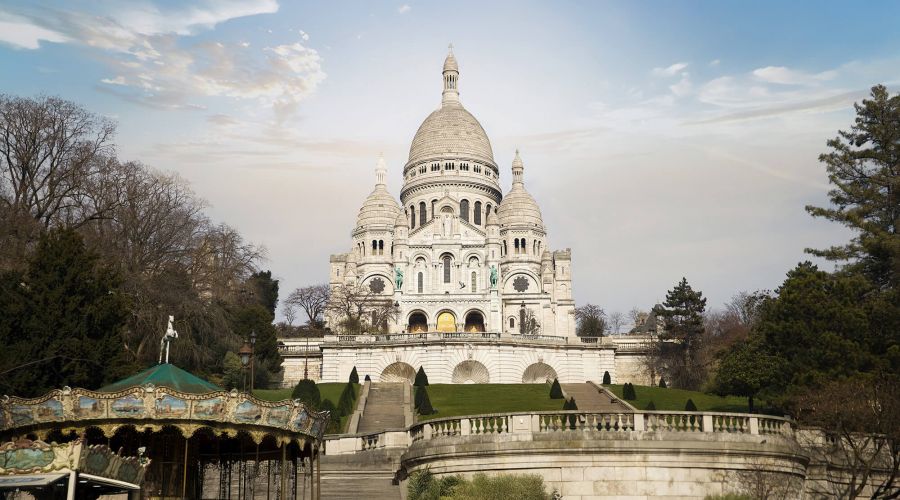 Sacre Coeur Basilica in Montmartre, Paris