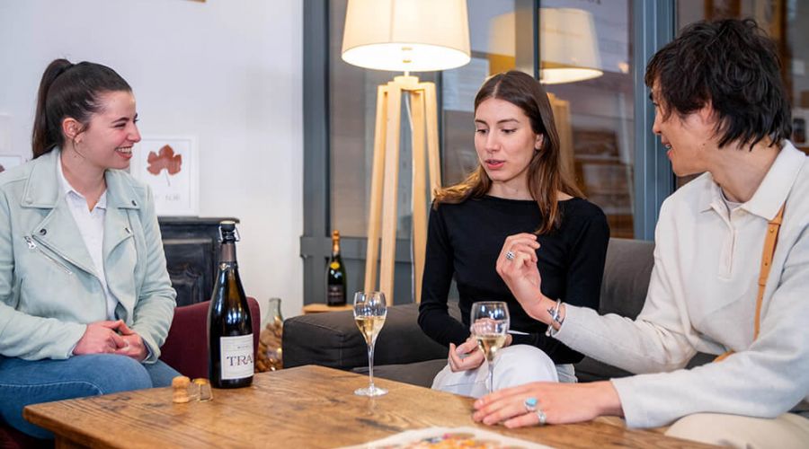 champagne commented tasting at michel fagot champagne grower